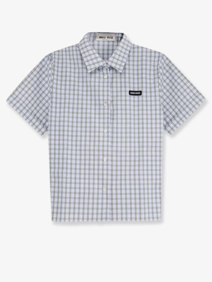 Miu Miu Madras Cotton Shirt