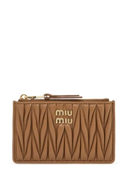 MIU MIU Matelass Nappa Leather Wallet