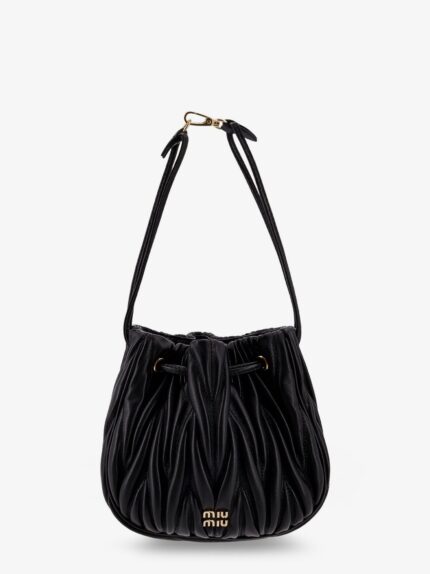 Miu Miu Matelassé Leather Bucket Bag