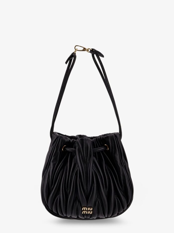 Miu Miu Matelassé Leather Bucket Bag