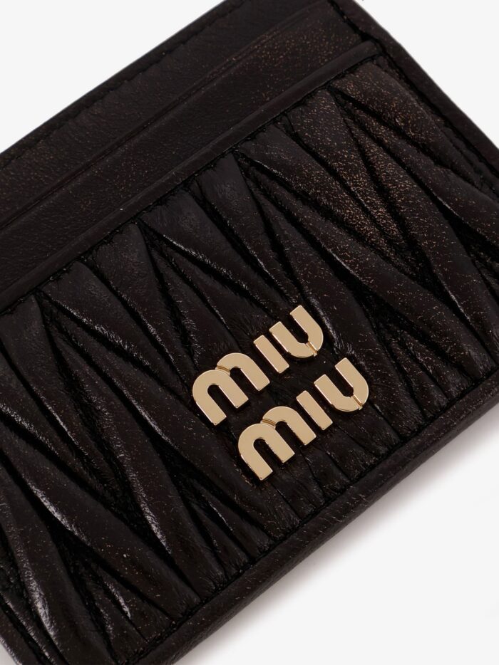Miu Miu Matelassé Leather Card Holder