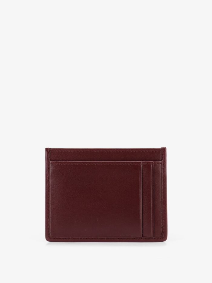 Miu Miu Matelassé Leather Card Holder With Metal Lettering Logo