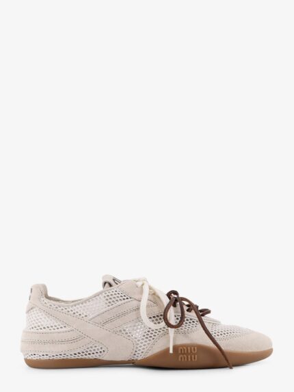 Miu Miu Mesh Sneakers With Suede Inserts