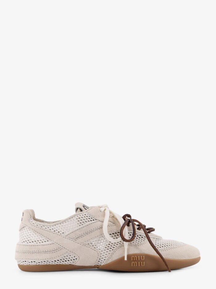 Miu Miu Mesh Sneakers With Suede Inserts