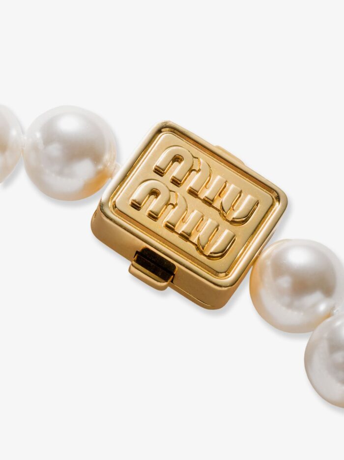 Miu Miu Metal And Perals Bracelet