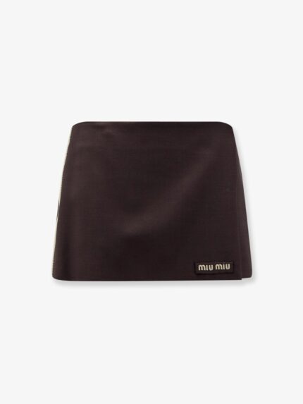 Miu Miu Mohair And Virgin Wool Mini Skirt