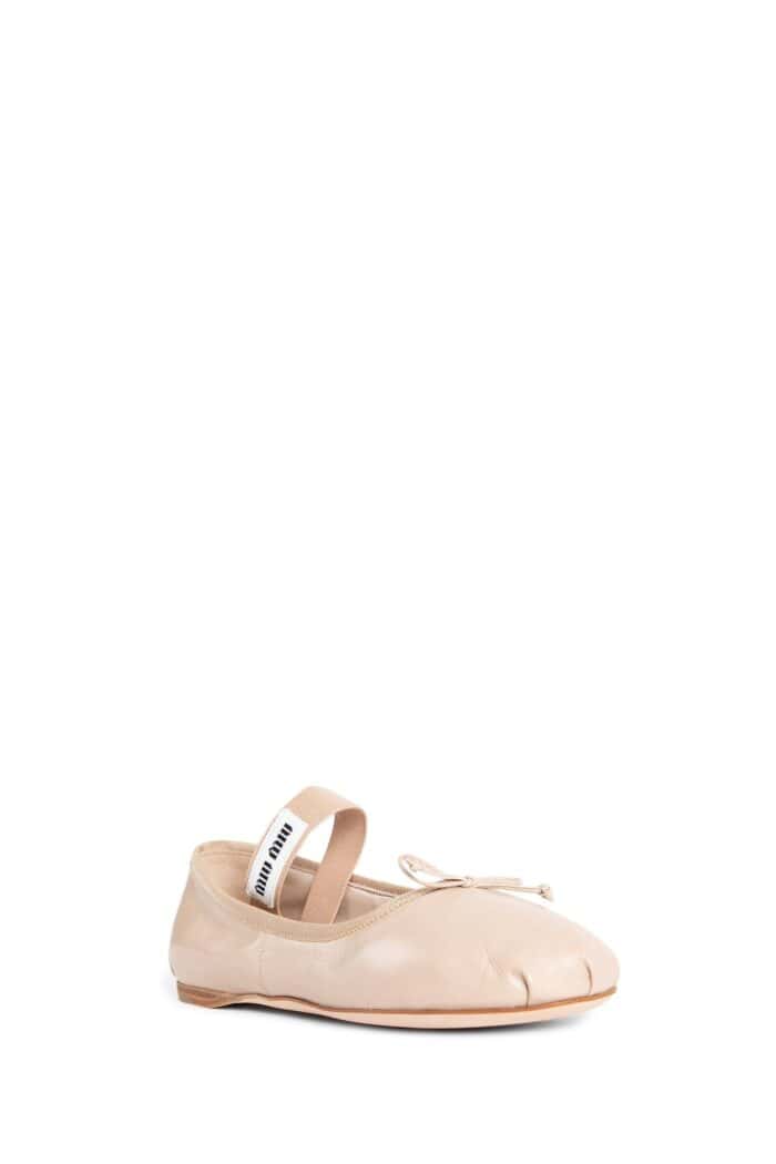 MIU MIU Nappa Ballerinas