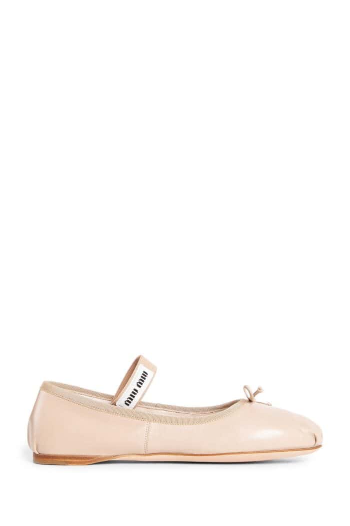 MIU MIU Nappa Ballerinas