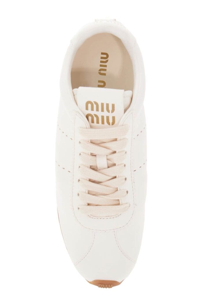 MIU MIU Nappa Leather Sneakers For