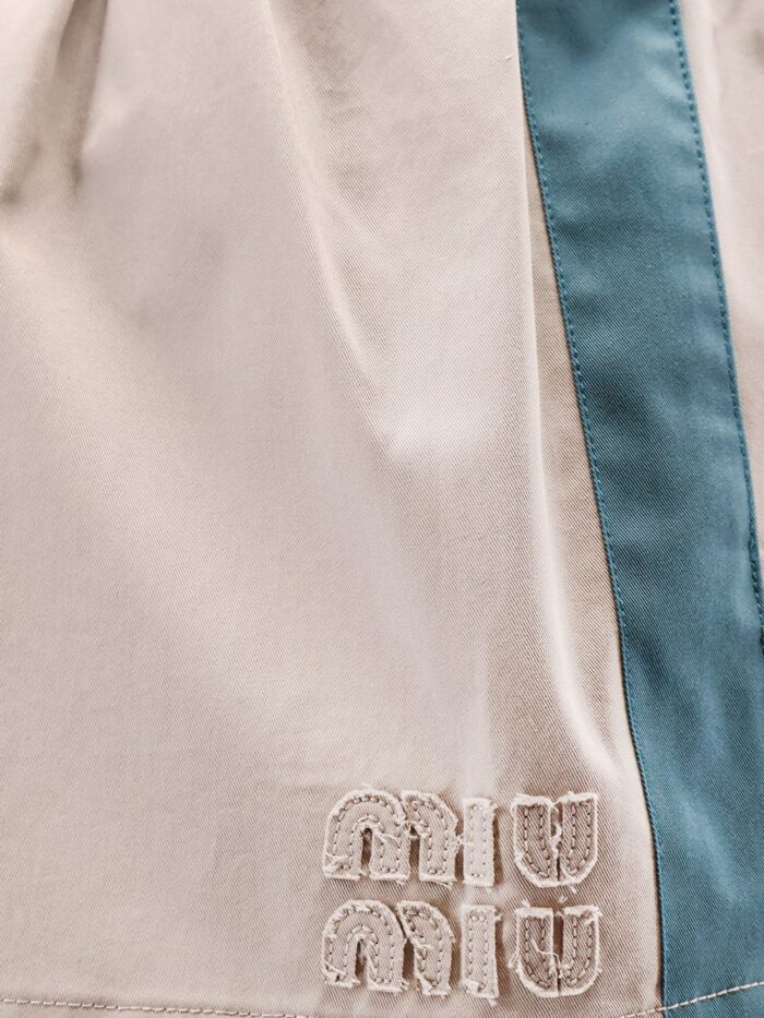 Miu Miu Old Twill Mini Skirt