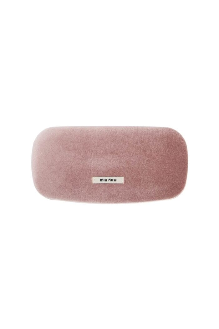MIU MIU Oversized Geometric Sunglasses In Mahogany Havana With Gray Lenses