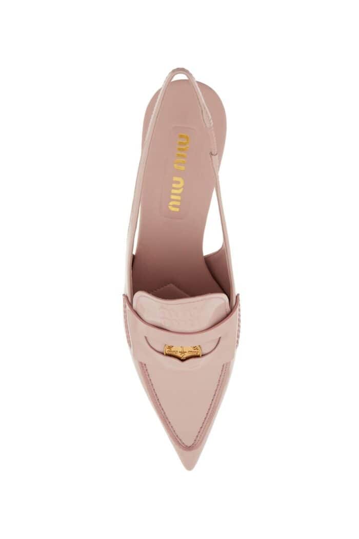 Miu Miu Patent Leather Sling-back Pumps