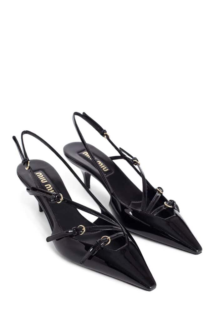 MIU MIU Patent Leather Slingback Pumps