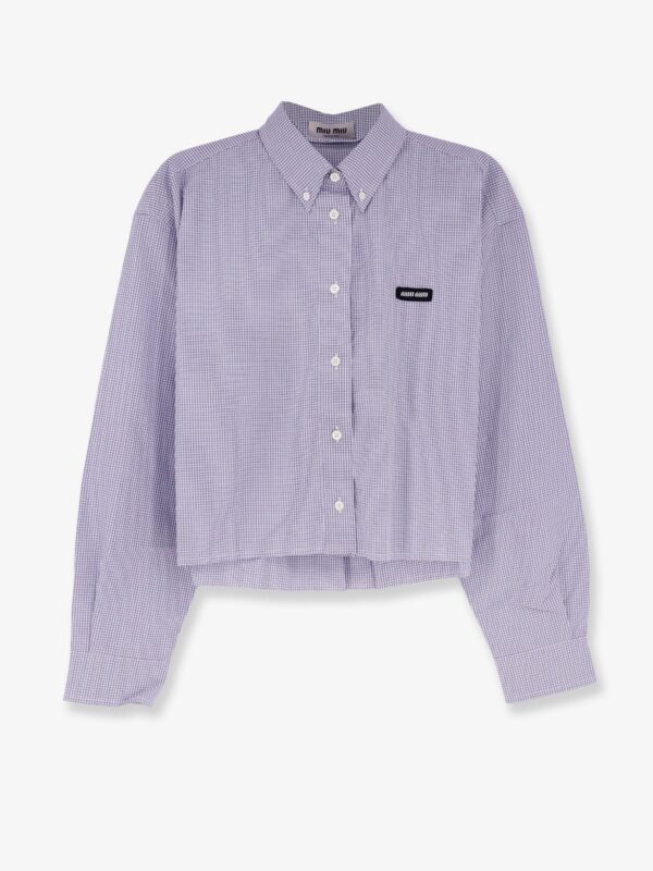 Miu Miu Pin Check Cotton Shirt