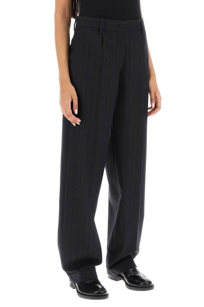 Miu Miu Pinstriped Wool Pants