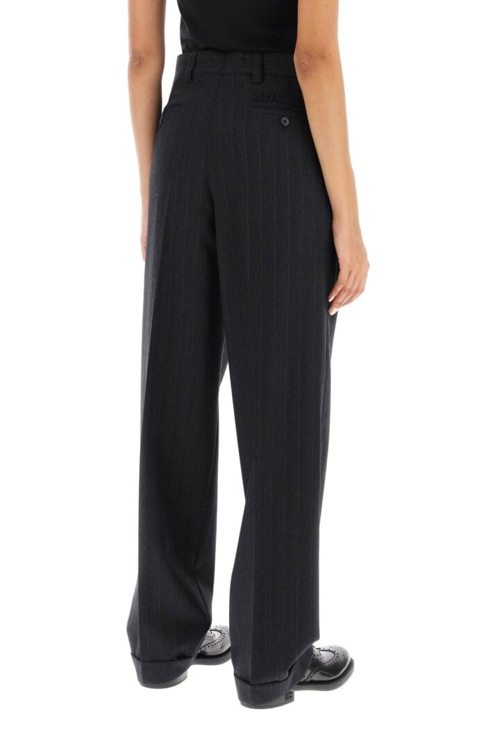 Miu Miu Pinstriped Wool Pants