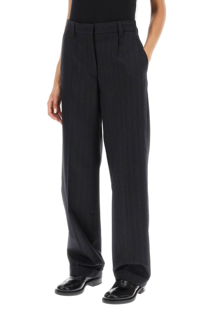 Miu Miu Pinstriped Wool Pants