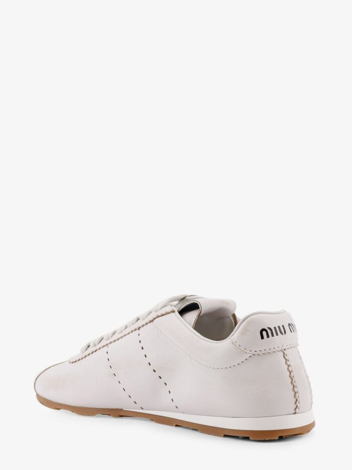 Miu Miu Plume Leather Sneakers