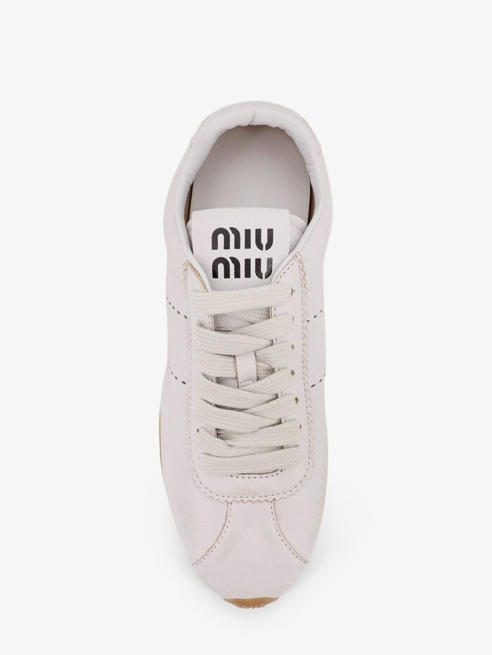 Miu Miu Plume Leather Sneakers
