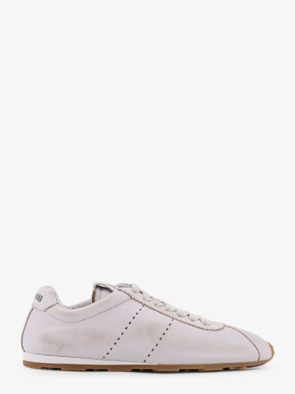 Miu Miu Plume Low-top Leather Sneakers