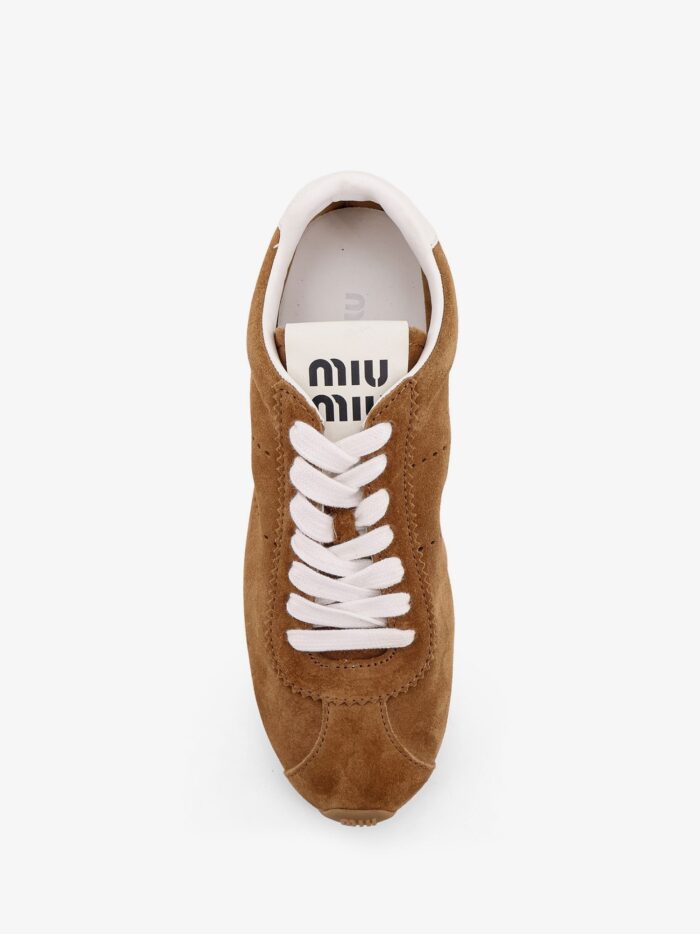 Miu Miu Plume Low-top Suede Sneakers