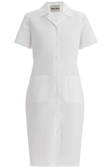 MIU MIU Poplin Blouse With Button