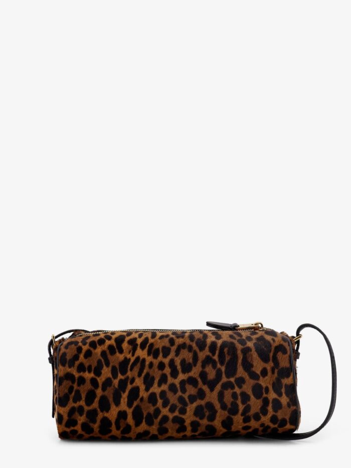 Miu Miu Pouch Leather Bag With Animal Print