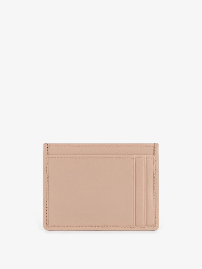 Miu Miu Quilted Leather Card Holder With Metal Lettering Logo