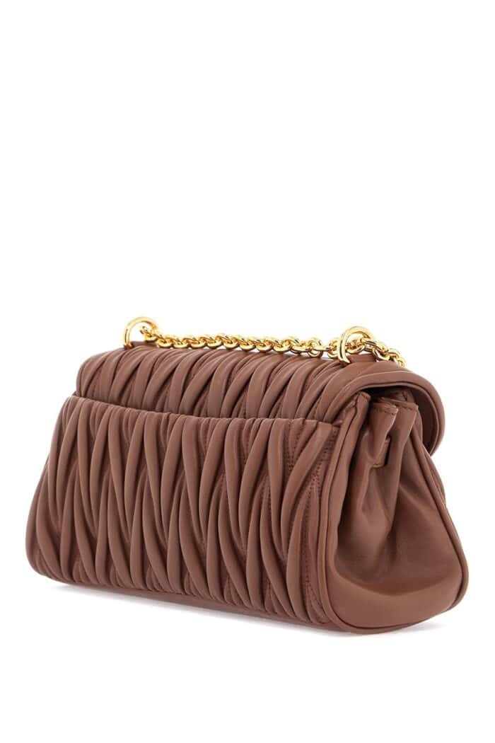 MIU MIU Quilted Nappa Leather Shoulder Bag