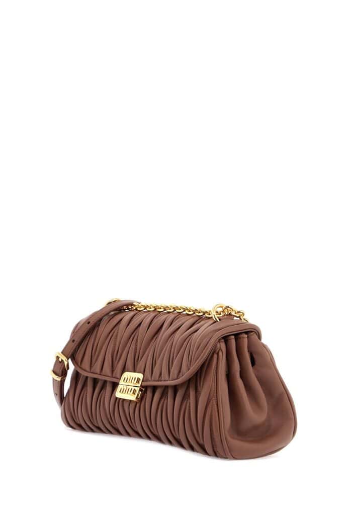 MIU MIU Quilted Nappa Leather Shoulder Bag