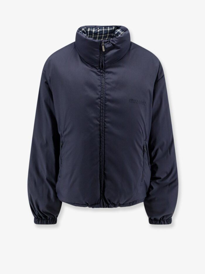 Miu Miu Reversible Madras Flannel Down Jacket