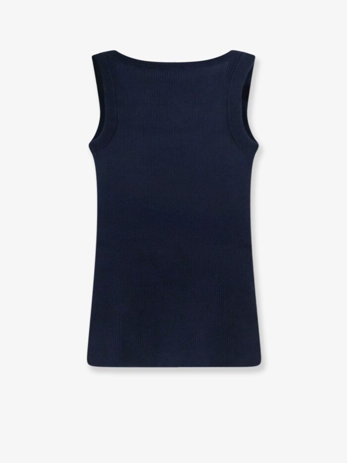 Miu Miu Ribbed Cotton Tank Top
