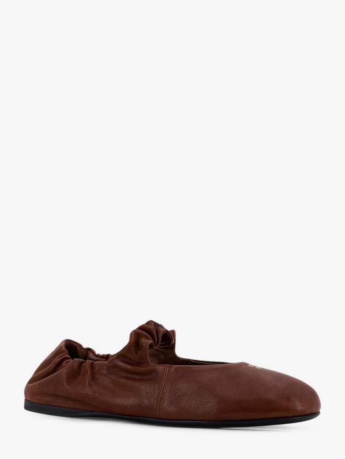 Miu Miu Ruches Leather Ballerinas