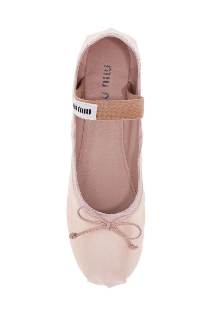 MIU MIU Satin Ballet Flats For