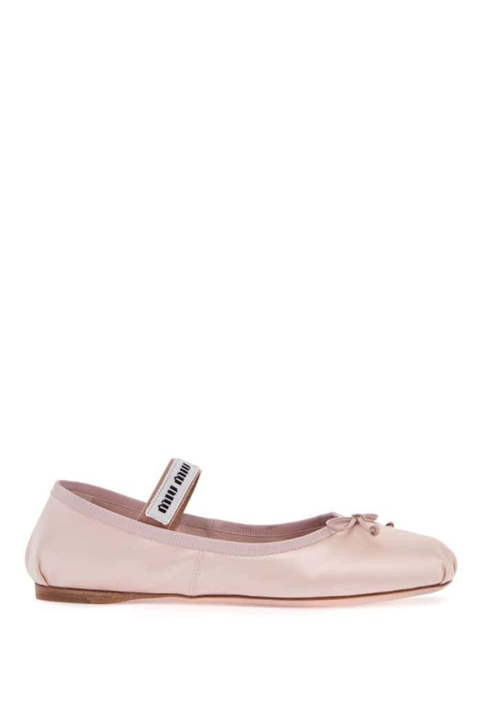 MIU MIU Satin Ballet Flats For