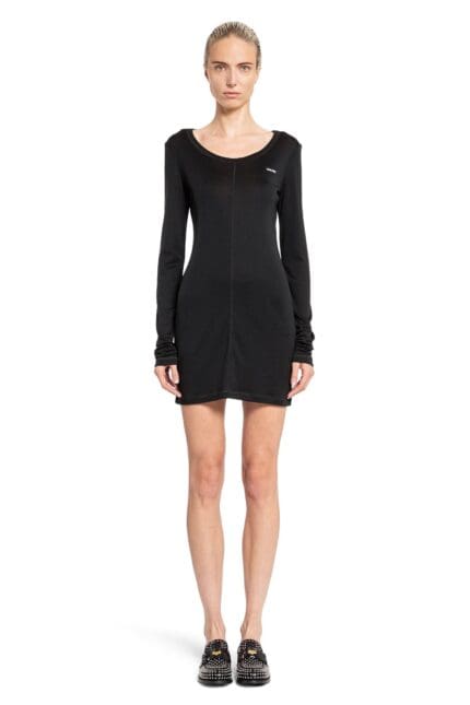 MIU MIU Silk Jersey Mini Dress