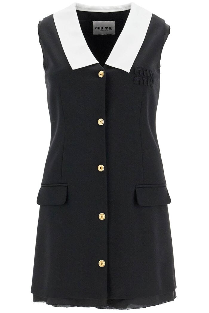 MIU MIU Sleeveless Mini Wool Dress