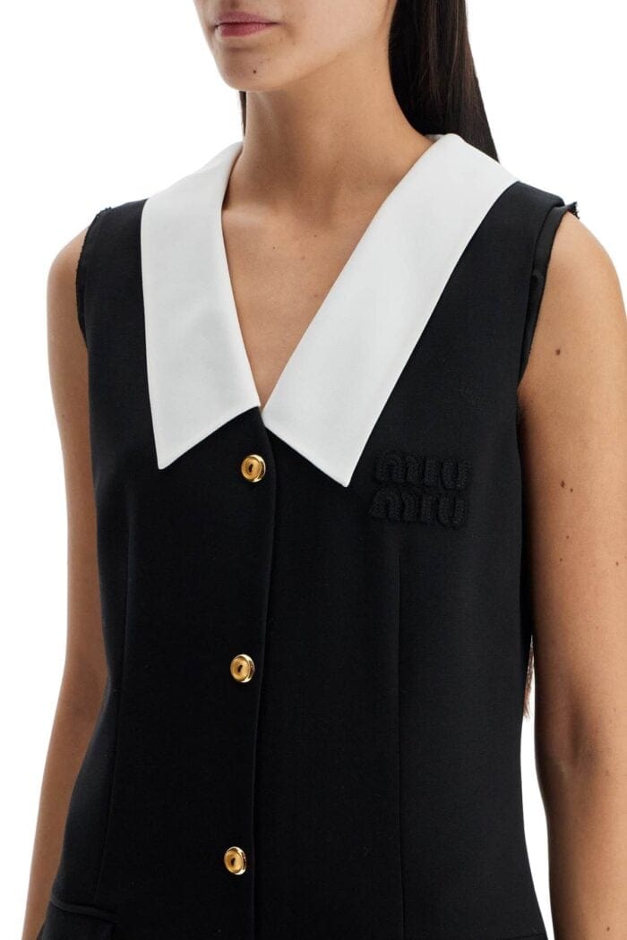 MIU MIU Sleeveless Mini Wool Dress