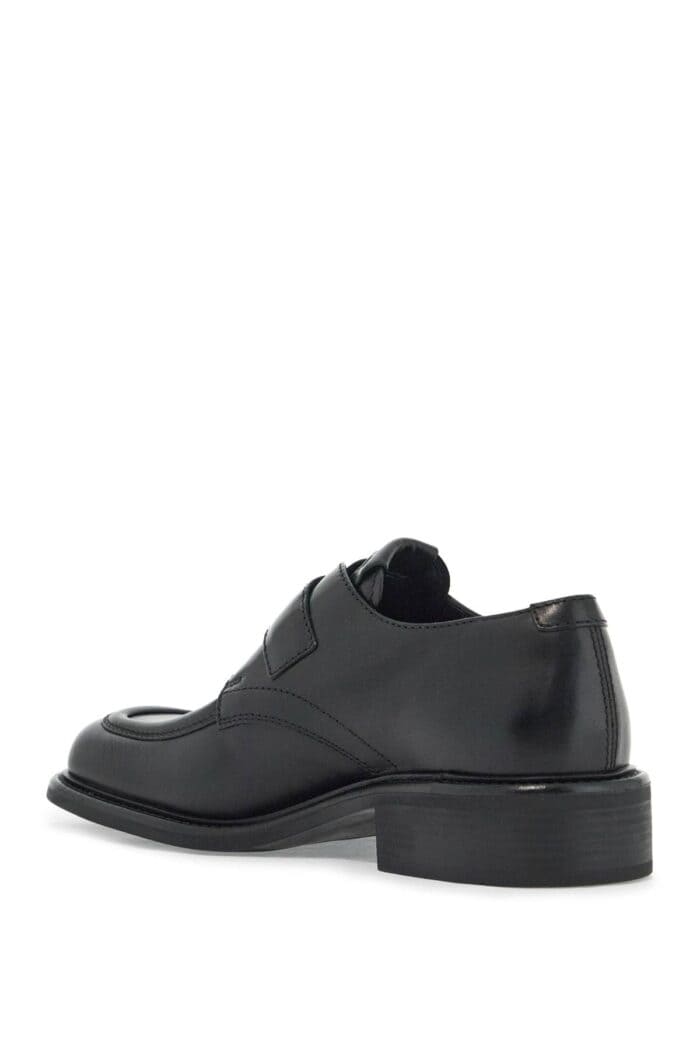 MIU MIU Smooth Leather Monk Strap Shoes In 9