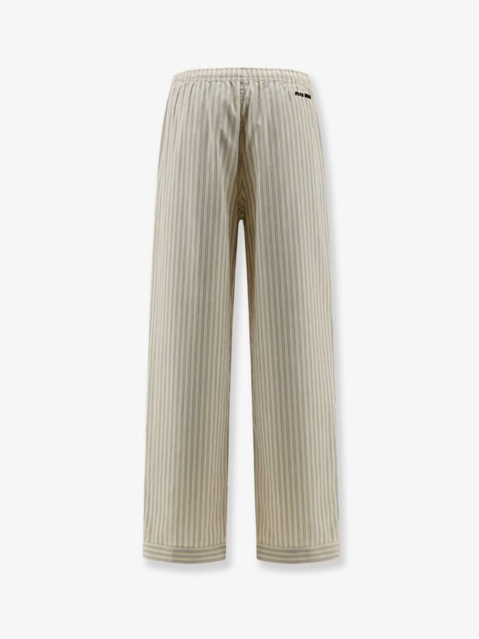 Miu Miu Striped Cotton Pajama Pants