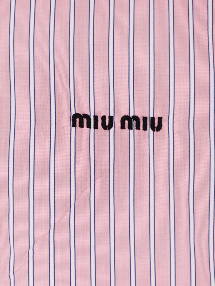 Miu Miu Striped Cotton Shirt