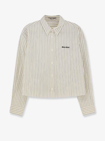 Miu Miu Striped Cotton Shirt