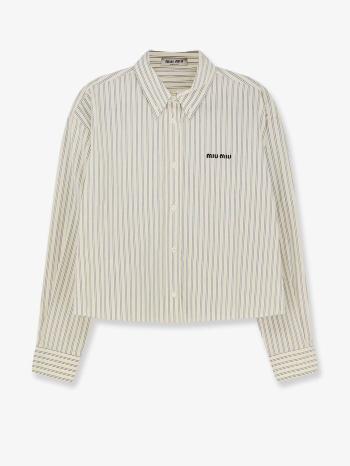 Miu Miu Striped Cotton Shirt