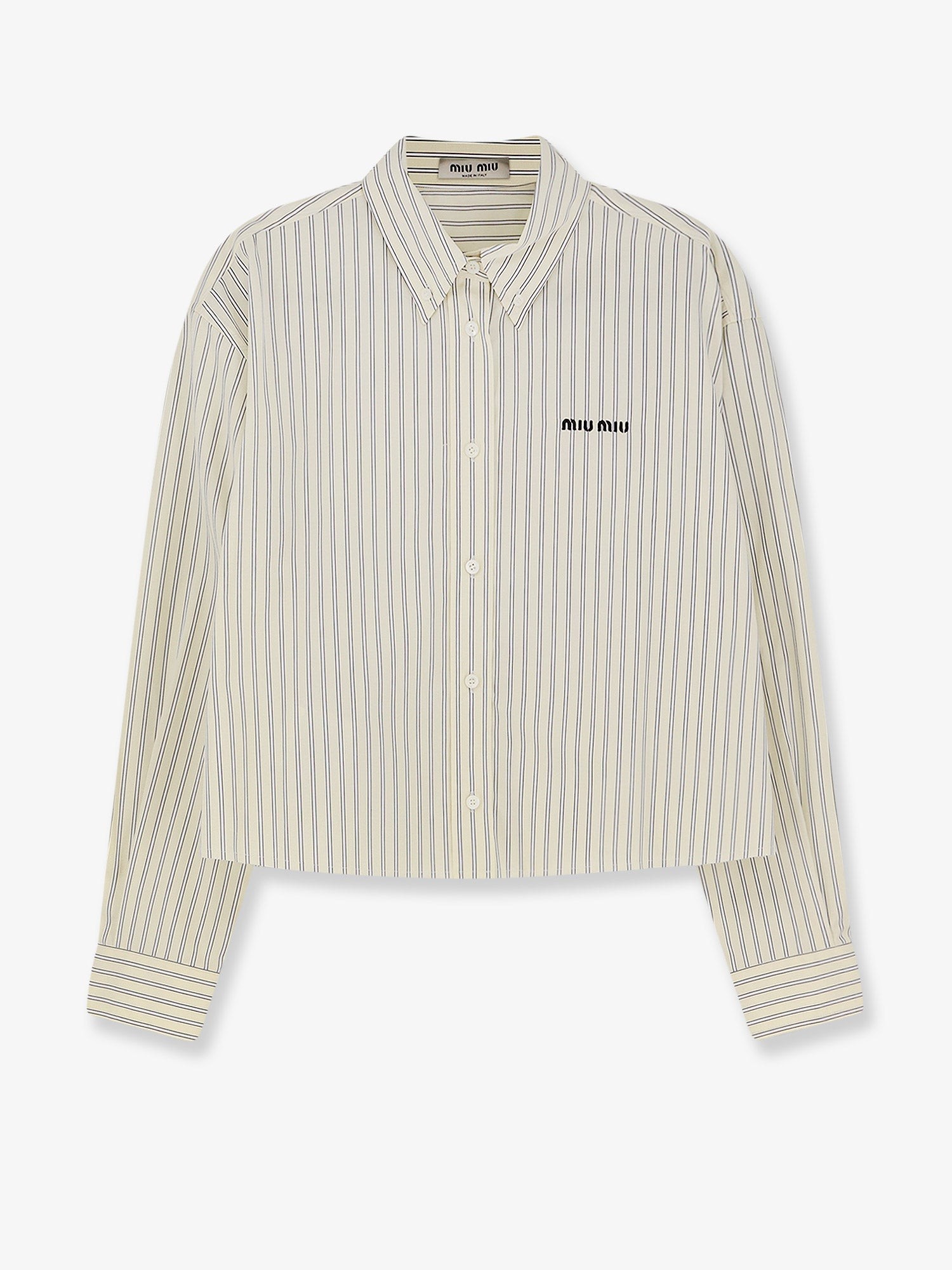 Miu Miu Striped Cotton Shirt