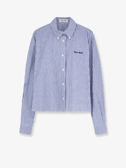 Miu Miu Striped Cotton Shirt