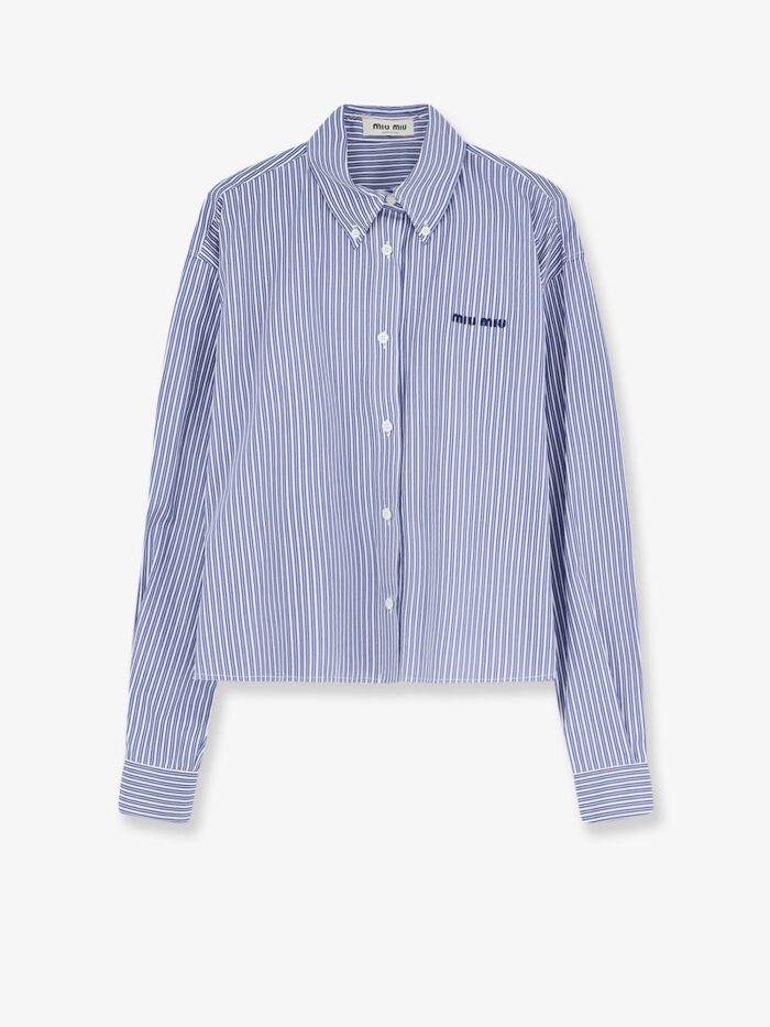 Miu Miu Striped Cotton Shirt