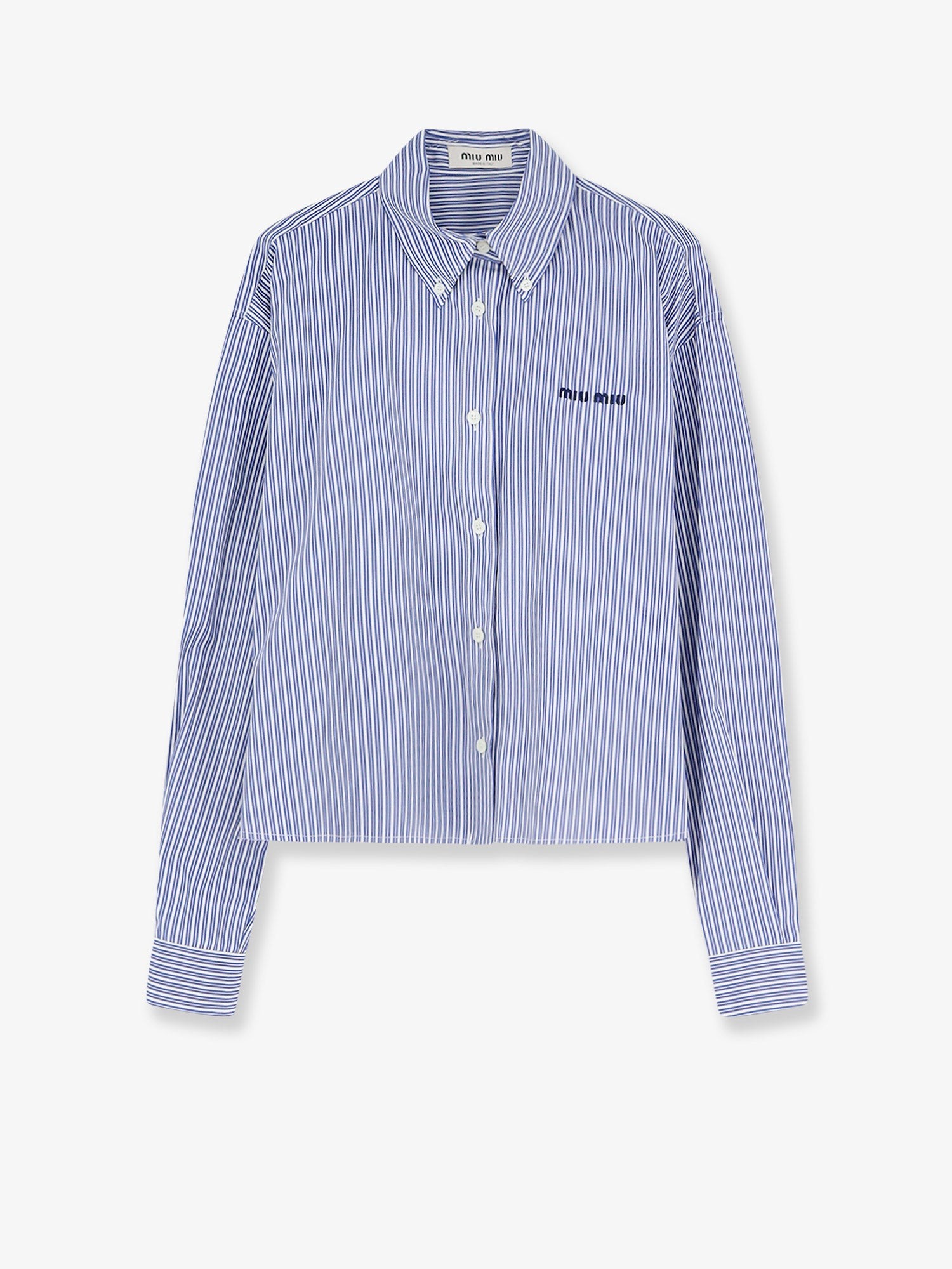 Miu Miu Striped Cotton Shirt