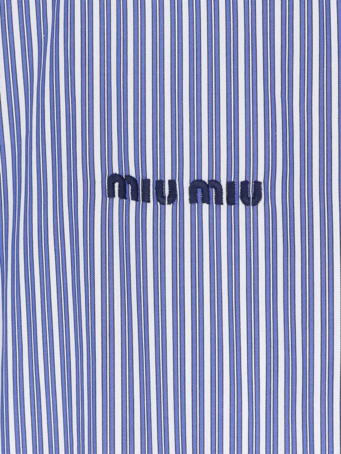 Miu Miu Striped Cotton Shirt