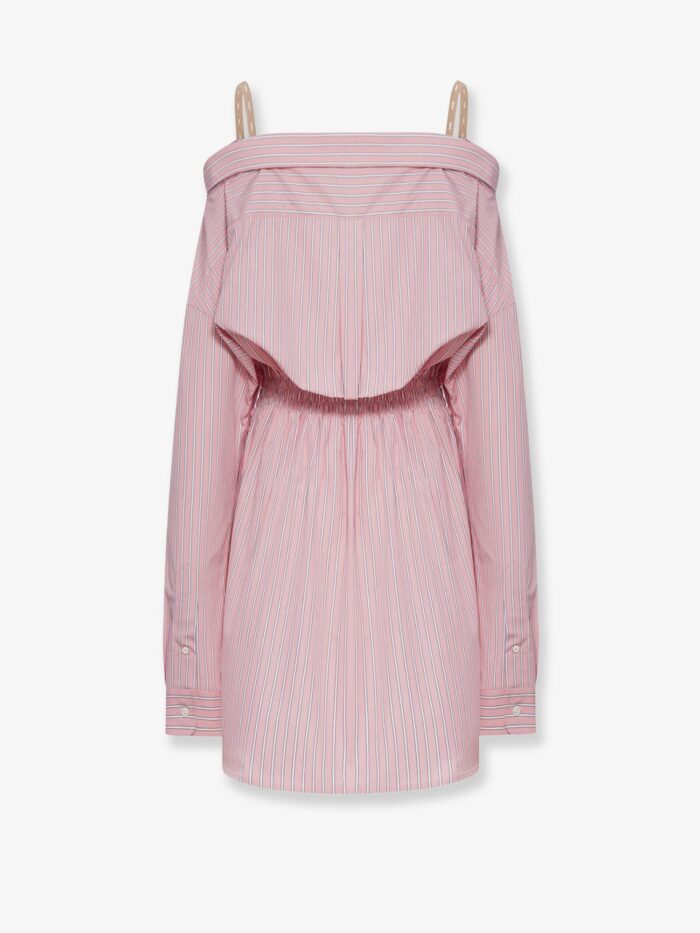 Miu Miu Striped Cotton Shirt Dress