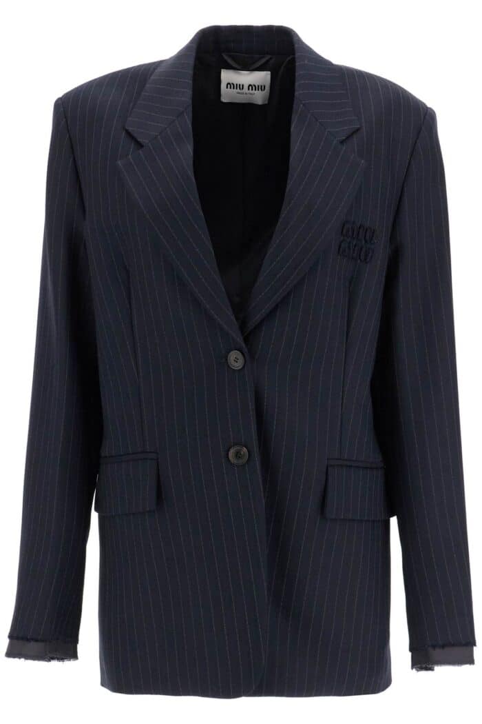 MIU MIU Striped Wool Jacket